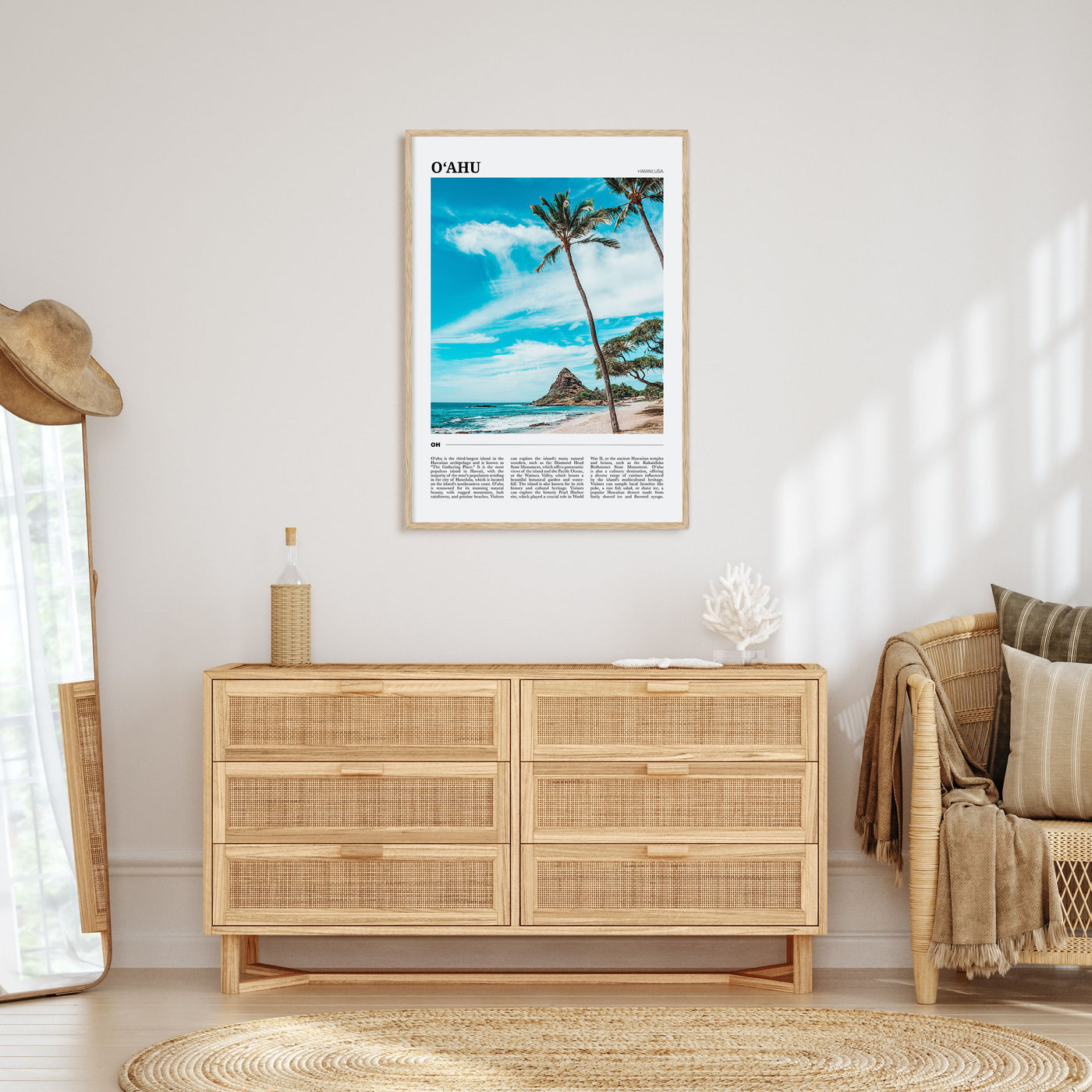 O‘ahu Travel Color Poster