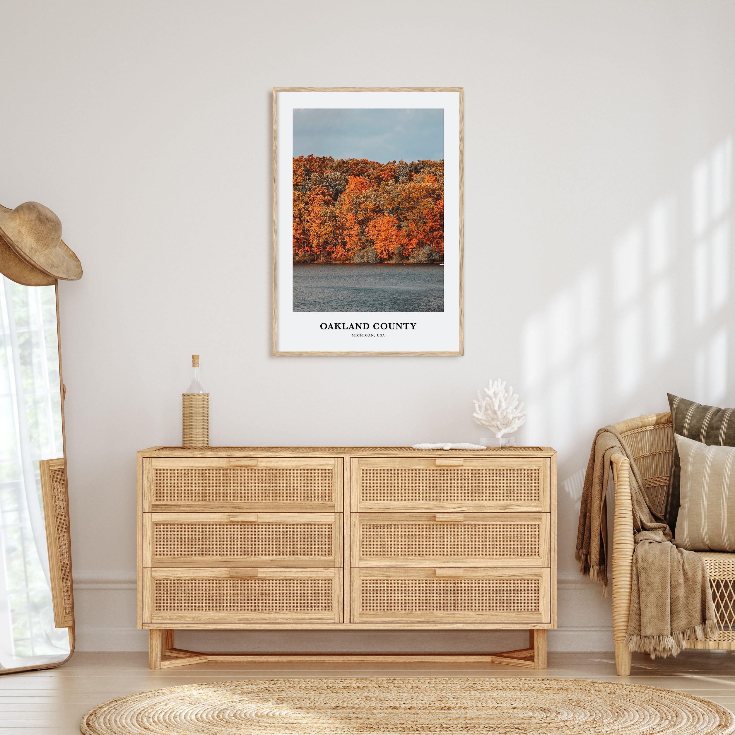 Oakland County Portrait Color Poster