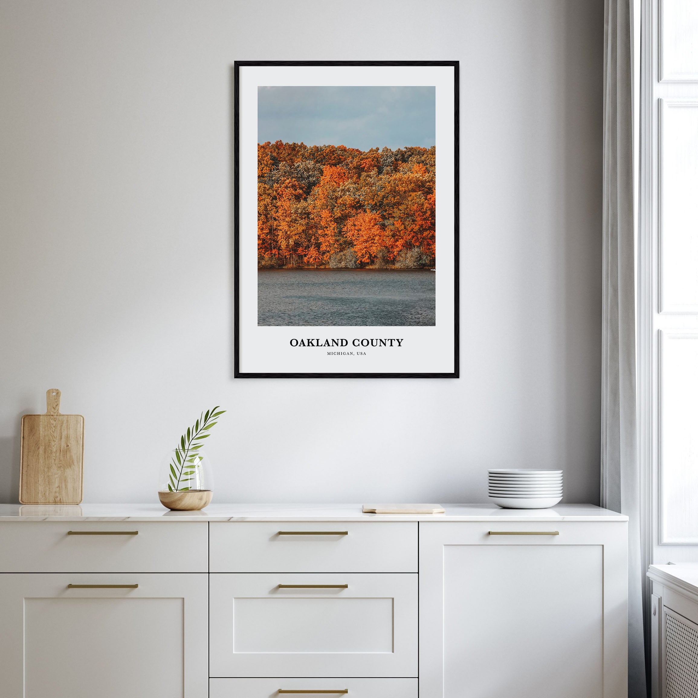 Oakland County Portrait Color Poster