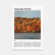 Oakland County Travel Color Poster