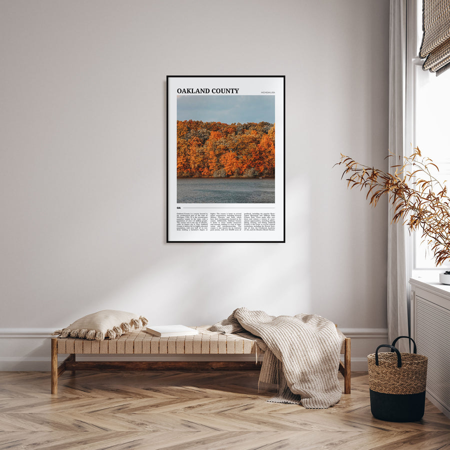 Oakland County Travel Color Poster