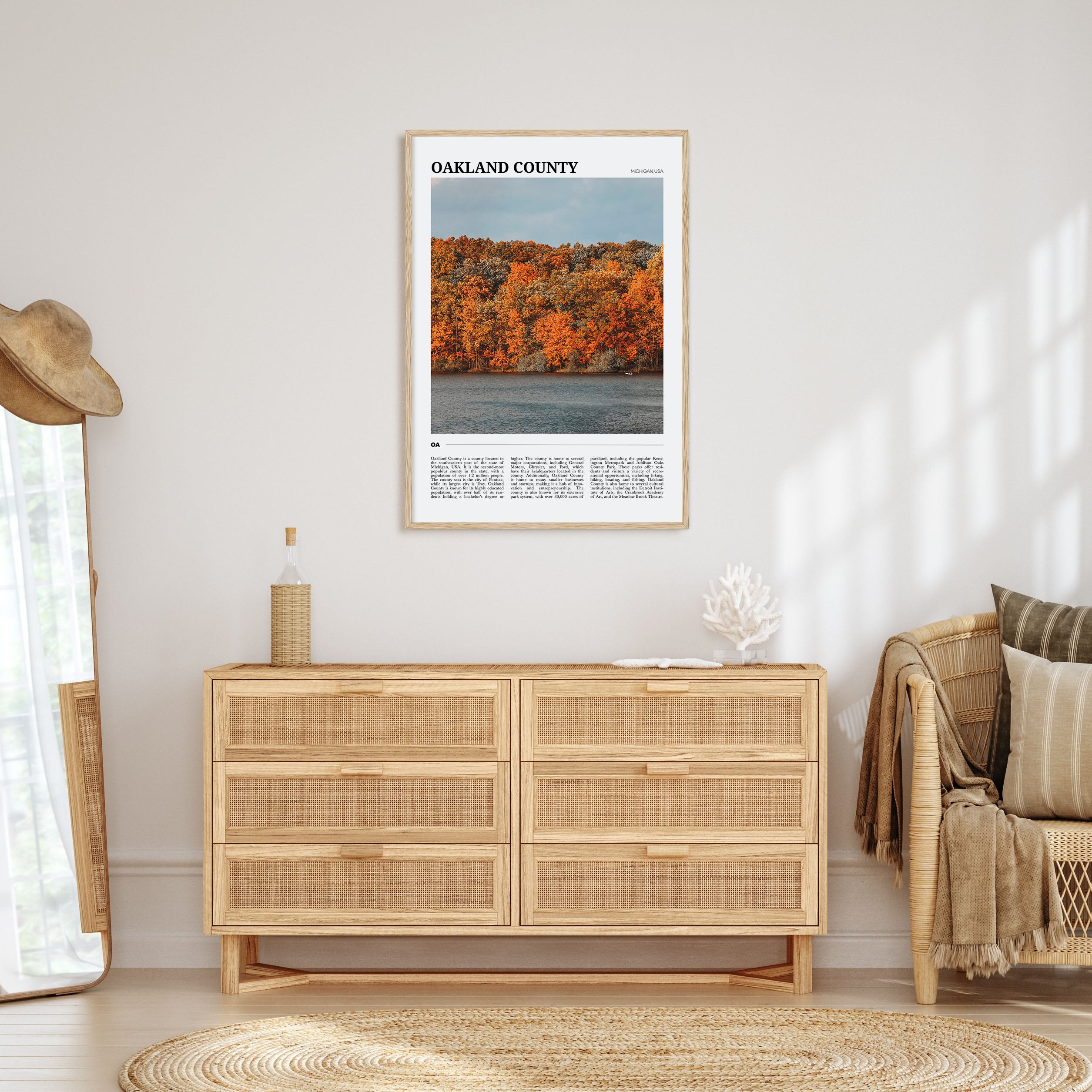 Oakland County Travel Color Poster
