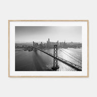 Oakland Landscape B&W Poster