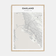 Oakland Map Portrait Poster