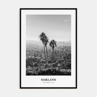 Oakland Portrait B&W No 1 Poster