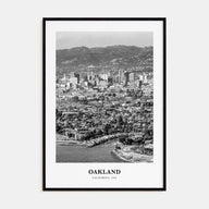 Oakland Portrait B&W No 2 Poster