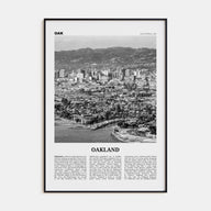 Oakland Travel B&W No 1 Poster