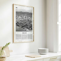 Oakland Print Black and White No 1, Oakland Wall Art, Oakland Poster, Oakland Photo, Oakland Decor, California, USA, United States