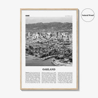Oakland Print Black and White No 1, Oakland Wall Art, Oakland Poster, Oakland Photo, Oakland Decor, California, USA, United States