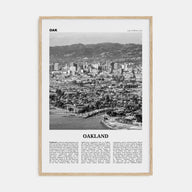 Oakland Travel B&W No 1 Poster