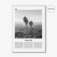 Oakland Print Black and White No 2, Oakland Wall Art, Oakland Poster, Oakland Photo, Oakland Decor, California, USA, United States