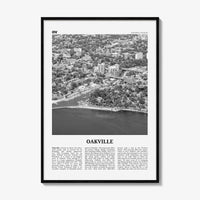 Oakville Print Black and White, Oakville Wall Art, Oakville Poster, Oakville Photo, Oakville Wall Décor, Oakville Map, Ontario, Canada