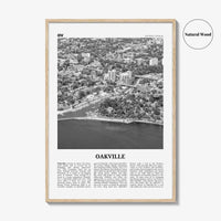 Oakville Print Black and White, Oakville Wall Art, Oakville Poster, Oakville Photo, Oakville Wall Décor, Oakville Map, Ontario, Canada
