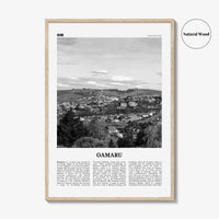Oamaru Print Black and White, Oamaru Wall Art, Oamaru Poster, Oamaru Photo, Oamaru Wall Décor, Oamaru Map, New Zealand