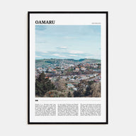 Oamaru Travel Color Poster