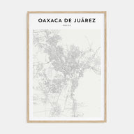 Oaxaca de Juárez  Map Portrait Poster