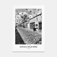 Oaxaca de Juárez Portrait B&W Poster
