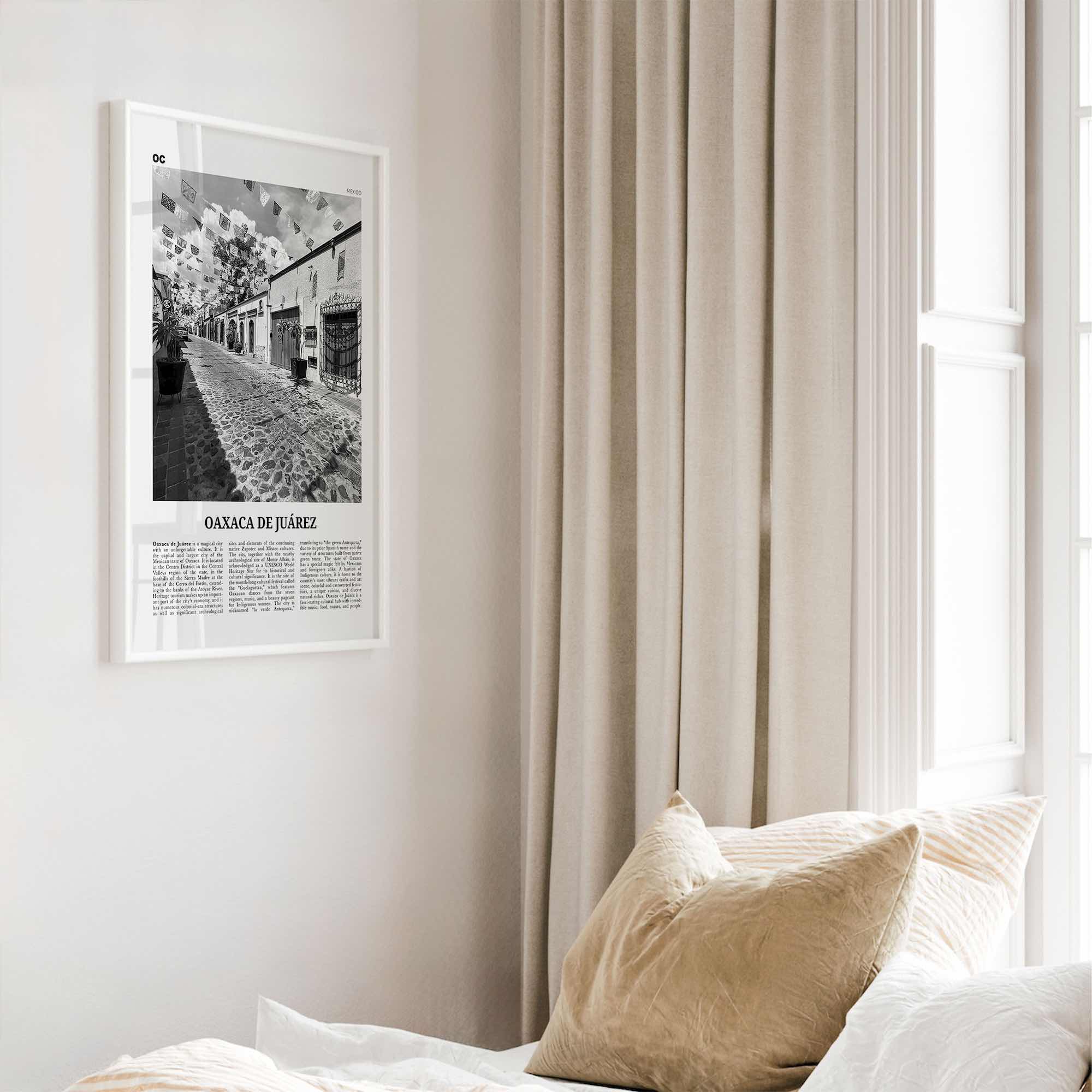 Oaxaca De Juarez Print Black and White, Oaxaca Wall Art, Oaxaca Poster, Oaxaca Photo, Oaxaca Wall Decor, Mexico, Oaxaca de Juarez