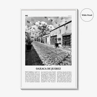 Oaxaca De Juarez Print Black and White, Oaxaca Wall Art, Oaxaca Poster, Oaxaca Photo, Oaxaca Wall Decor, Mexico, Oaxaca de Juarez