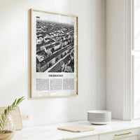 Oberhausen Print Black and White, Oberhausen Wall Art, Oberhausen Poster, Oberhausen Photo, Oberhausen Wall Décor, Oberhausen Map, Germany