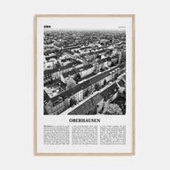Oberhausen Travel B&W Poster