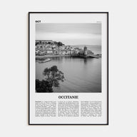 Occitanie Travel B&W Poster