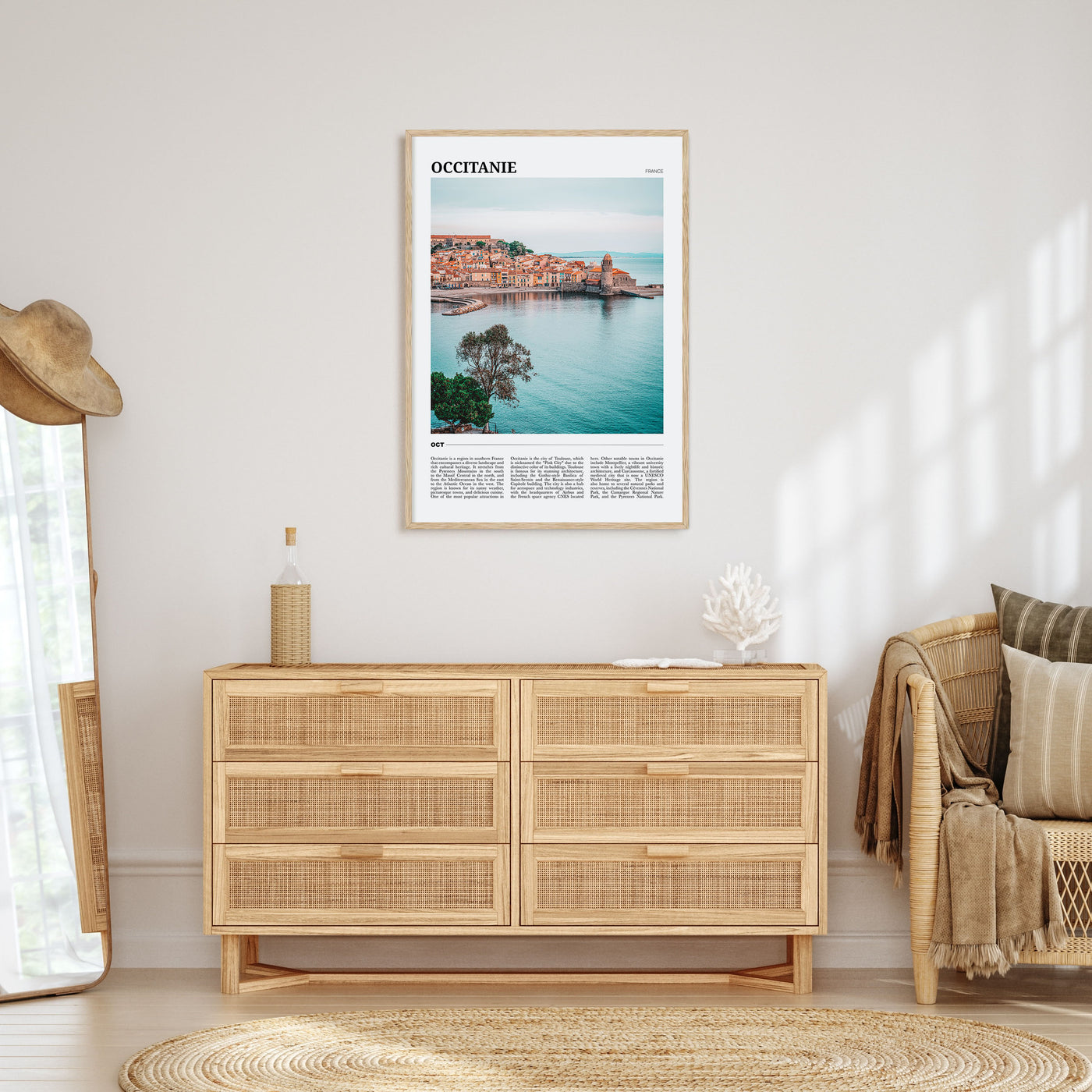 Occitanie Travel Color Poster