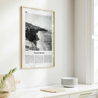 Ocean Beach Print Black and White, Ocean Beach Wall Art, Ocean Beach Poster, Ocean Beach Photo, San Diego, California, USA, United States