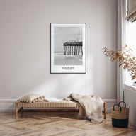 Ocean City, Maryland Portrait B&W Poster