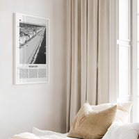 Ocean City Print Black and White Maryland, Ocean City Wall Art, Ocean City Poster, Ocean City Photo, Ocean City Décor, USA, United States