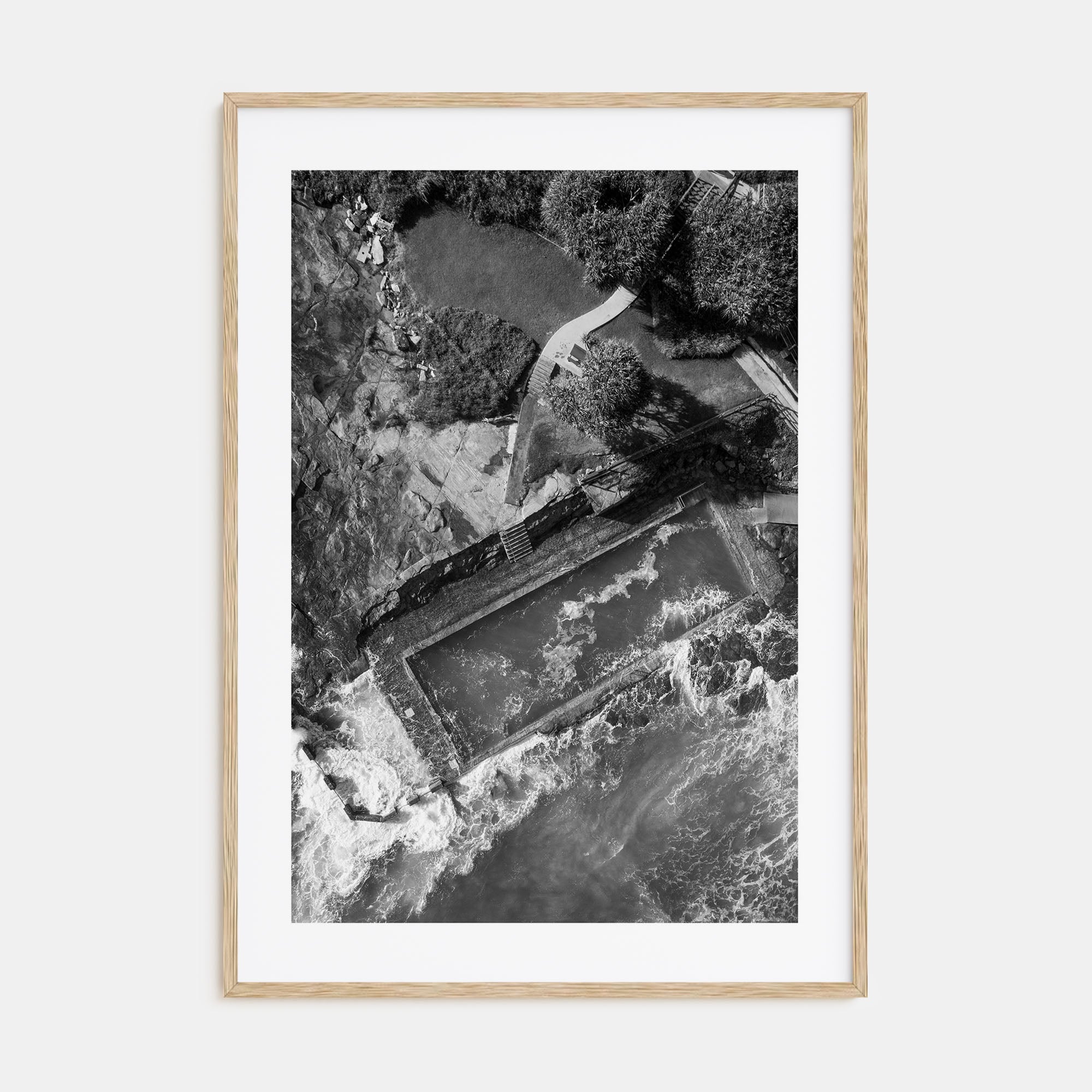 Ocean Pool Photo B&W No 2 Poster