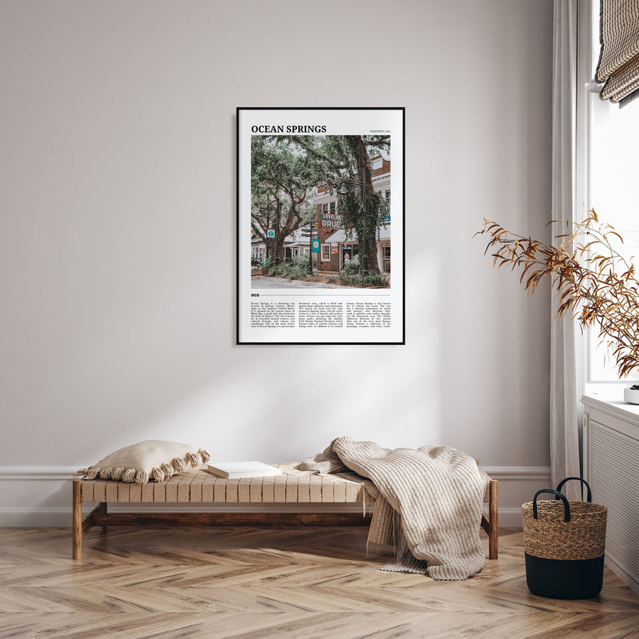 Ocean Springs Travel Color Poster