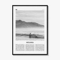 Oceania Print Black and White, Oceania Wall Art, Oceania Poster, Oceania Photo, Oceania Wall Decor, Continent Print, Australia, New Zealand