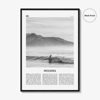 Oceania Print Black and White, Oceania Wall Art, Oceania Poster, Oceania Photo, Oceania Wall Decor, Continent Print, Australia, New Zealand