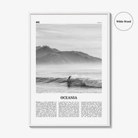 Oceania Print Black and White, Oceania Wall Art, Oceania Poster, Oceania Photo, Oceania Wall Decor, Continent Print, Australia, New Zealand