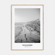 Oceanside Portrait B&W No 1 Poster