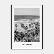Oceanside Portrait B&W No 2 Poster