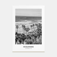 Oceanside Portrait B&W No 2 Poster