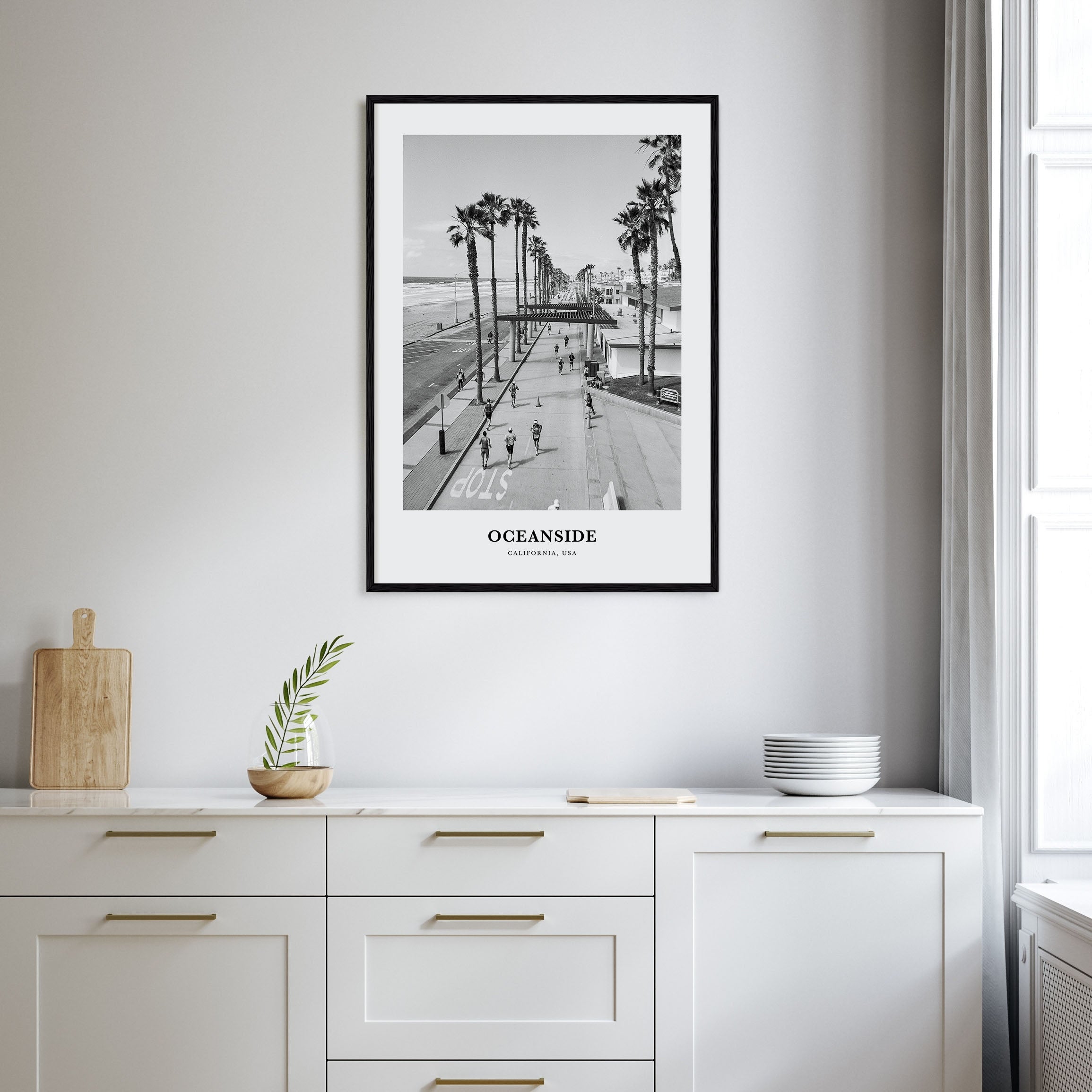 Oceanside Portrait B&W No 3 Poster