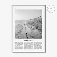 Oceanside Print Black and White No 2, Oceanside Wall Art, Oceanside Poster, Oceanside Photo, California, USA, United States