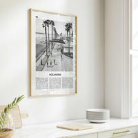 Oceanside Print Black and White No 3, Oceanside Wall Art, Oceanside Poster, Oceanside Photo, California, USA, United States