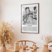 Oceanside Print Black and White No 3, Oceanside Wall Art, Oceanside Poster, Oceanside Photo, California, USA, United States