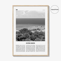 Ocho Rios Print Black and White, Ocho Rios Wall Art, Ocho Rios Poster, Ocho Rios Photo, Ocho Rios Wall Décor, Ocho Rios Map, Jamaica