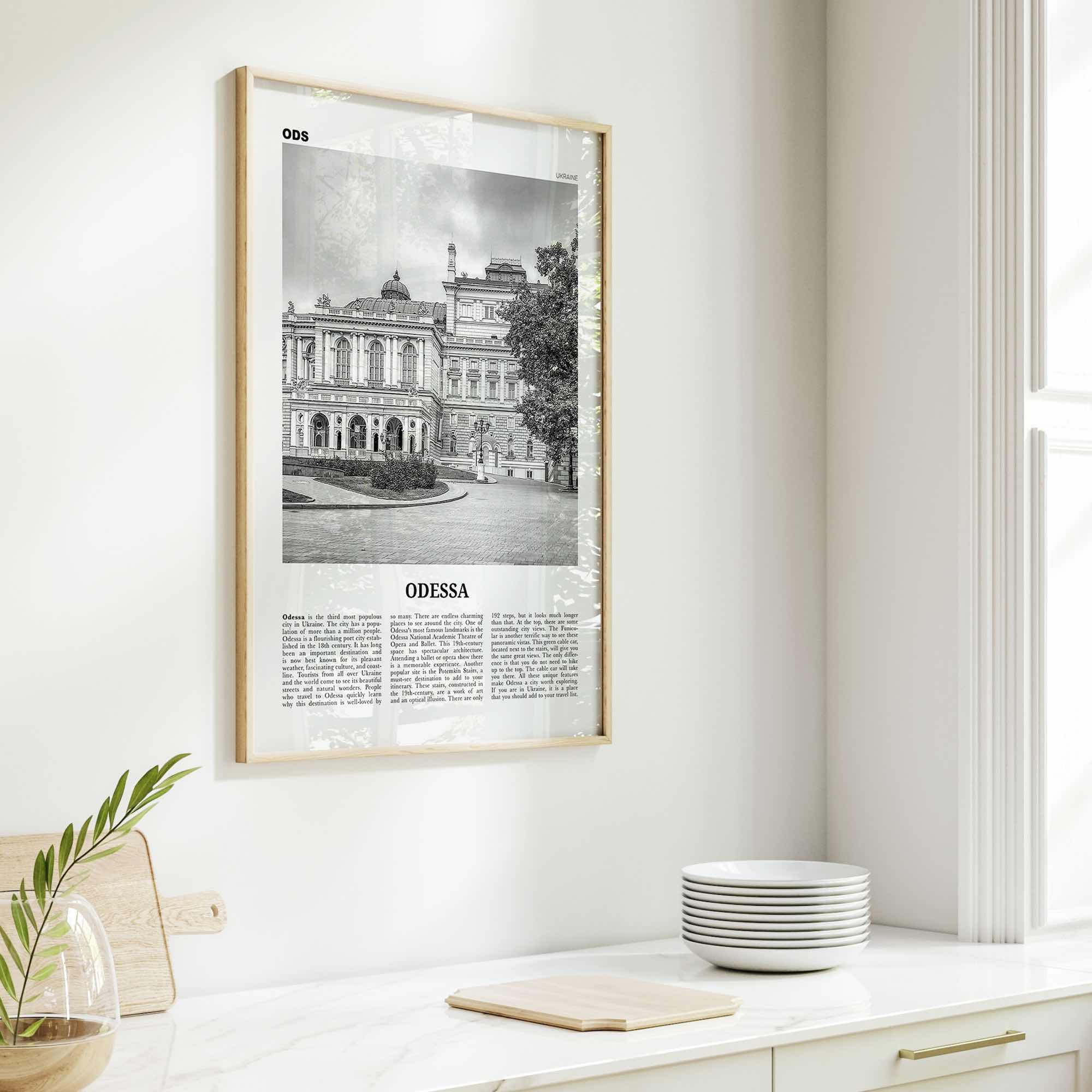 Odessa Print Black and White Ukraine, Odessa Wall Art, Odessa Poster, Odessa Photo, Odessa Wall Décor, Ukraine, Odesa, Одеса