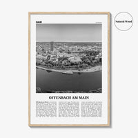 Offenbach am Main Print Black and White, Offenbach am Main Wall Art, Offenbach am Main Poster, Offenbach am Main Photo, Wall Décor, Map