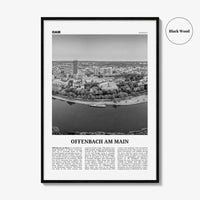 Offenbach am Main Print Black and White, Offenbach am Main Wall Art, Offenbach am Main Poster, Offenbach am Main Photo, Wall Décor, Map