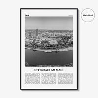 Offenbach am Main Print Black and White, Offenbach am Main Wall Art, Offenbach am Main Poster, Offenbach am Main Photo, Wall Décor, Map