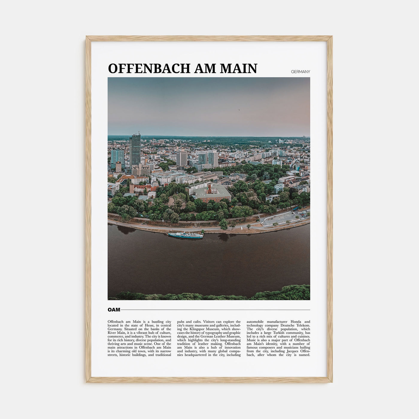 Offenbach am Main Travel Color Poster