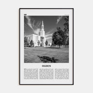 Ogden Travel B&W Poster