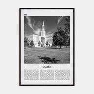 Ogden Travel B&W Poster